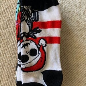 Disney Jack Skellington Black White Red Novelty 5 pairs  Socks